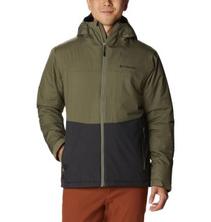 Green Columbia Point Park Insulated Men's Puffer Jacket | 92348ELZC