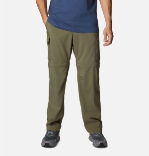 Green Columbia Silver Ridge Utility Convertible Men's Pants | 90385PWCN