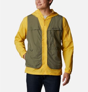 Green Columbia Spring Canyon Wind Interchange Men's Vest | 28194LCKT