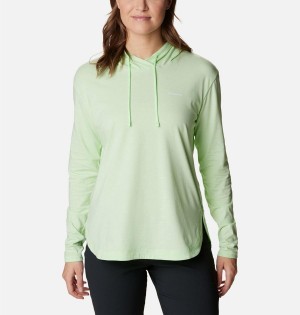 Green Columbia Sun Trek Pullover Women's Hoodie | 01437DTEF