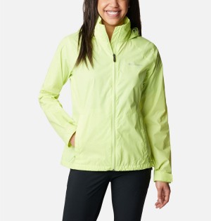 Green Columbia Switchback III Women's Rain Jacket | 35071WFQZ