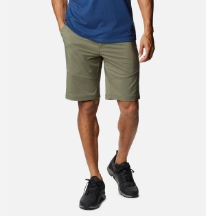 Green Columbia Tech Trail Men's Shorts | 45718BKWI