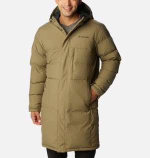 Green Columbia Toyama Pass Down Men's Coats | 32789ZSUR