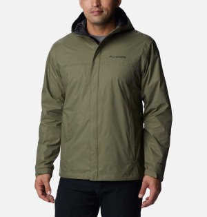 Green Columbia Watertight II Men's Rain Jacket | 61894PCVW