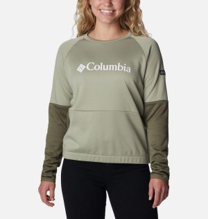 Green Columbia Windgates Crew Sweatshirt Women's Pullover | 31245PBIX