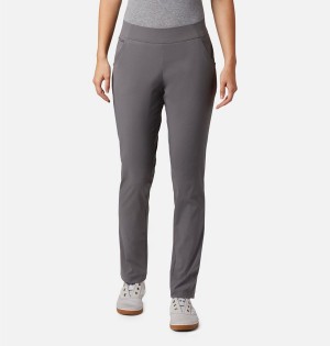 Grey Columbia Anytime Casual Pull On Women's Pants | 48703JEOX