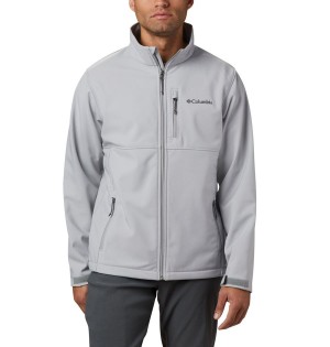 Grey Columbia Ascender Men's Softshell Jackets | 12946YXZO