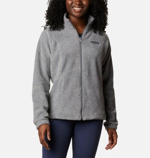 Grey Columbia Benton Springs Full Zip Women's Fleece Jacket | 64097UWDC