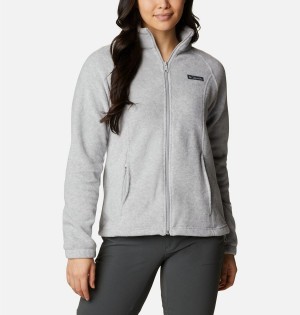 Grey Columbia Benton Springs Full Zip Women's Fleece Jacket | 38967EGND