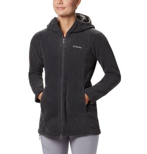 Grey Columbia Benton Springs II Long Hoodie Women's Fleece Jacket | 42356XHDF