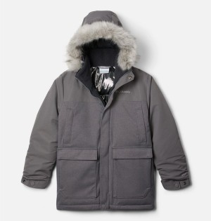 Grey Columbia Boundary Bay Down Parka Kids' Jacket | 09534PGOE