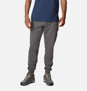 Grey Columbia CSC Logo Fleece Jogger II Men's Pants | 18472JNHX