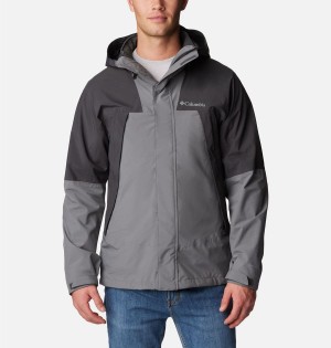 Grey Columbia Canyon Meadows Omni Heat Infinity Interchange Insulated Men's Puffer Jacket | 23641XNKC