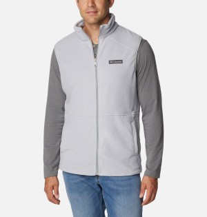 Grey Columbia Castle Dale Fleece Men's Vest | 60231KDFH