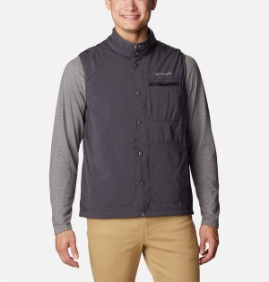 Grey Columbia Coral Ridge Men's Vest | 46715KWMA