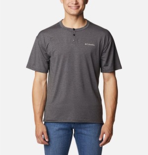 Grey Columbia Coral Ridge Performance Short Sleeve Men's T-Shirt | 06491OCEW