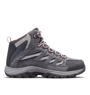 Grey Columbia Crestwood Mid Waterproof Boot Women's Hiking Shoes | 96051OSKD