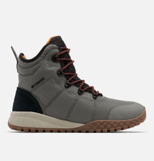 Grey Columbia Fairbanks Omni Heat Men's Boots | 38294SMUP