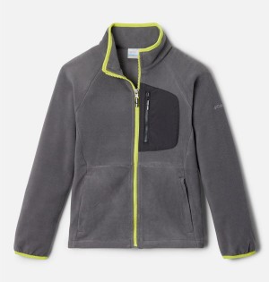 Grey Columbia Fast Trek III Full Zip Fleece Kids' Jacket | 87140YTBO