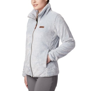 Grey Columbia Fire Side II Sherpa Full Zip Women's Fleece Jacket | 67945LJDX