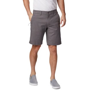 Grey Columbia Flex ROC Men's Shorts | 53279BRJN