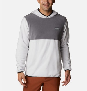 Grey Columbia Haven Hills Fleece Men's Hoodie | 28307JOQZ