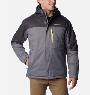 Grey Columbia Hikebound Insulated Men's Puffer Jacket | 43257WVAF