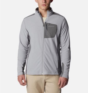 Grey Columbia Klamath Range Full Zip Men's Fleece Jacket | 30419HMPL