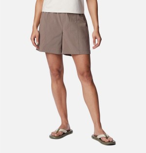 Grey Columbia Magnolia Springs Pull On Women's Shorts | 40268XKRQ