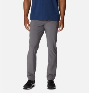 Grey Columbia Narrows Pointe Men's Pants | 80741AKVE