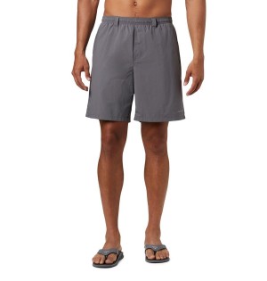 Grey Columbia PFG Backcast III Water Men's Shorts | 19403PVNW