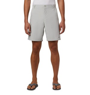 Grey Columbia PFG Bahama Men's Shorts | 45132DNOW