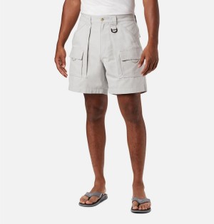 Grey Columbia PFG Brewha II Men's Shorts | 63085SVQO