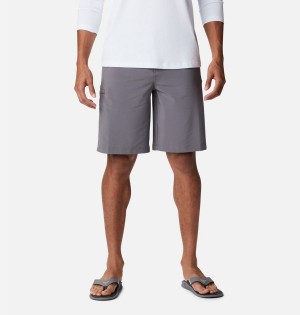 Grey Columbia PFG Grander Marlin II Offshore Men's Shorts | 37190GIYW