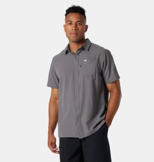 Grey Columbia PFG Slack Tide Camp Men's Shirt | 60543RZIN