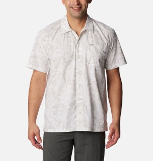 Grey Columbia PFG Trollers Best Short Sleeve Men's Shirt | 16235MUJS