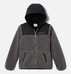 Grey Columbia PHG Rugged Ridge Hooded Overlay Kids' Jacket | 97186IDPS