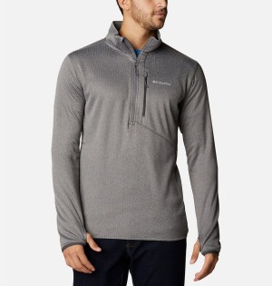 Grey Columbia Park View Fleece Half Zip Men's Pullover | 36054JNBD