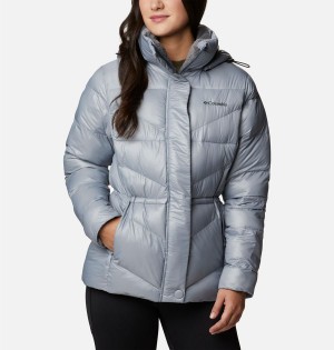 Grey Columbia Peak to Park II Insulated Hooded Women's Puffer Jacket | 39725SIJR