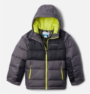 Grey Columbia Pike Lake II Hooded Kids' Jacket | 53709WSKB