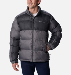 Grey Columbia Pike Lake II Insulated Men's Puffer Jacket | 48795NTID