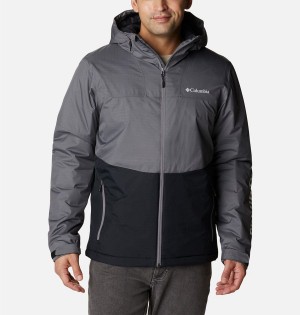 Grey Columbia Point Park Insulated Men's Puffer Jacket | 64308STPC