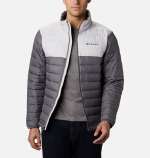 Grey Columbia Powder Lite Insulated Men's Puffer Jacket | 12376HSQJ