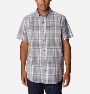 Grey Columbia Rapid Rivers II Short Sleeve Men's Shirt | 45083VKMP