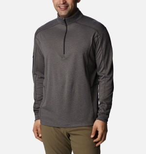 Grey Columbia Shotgun Quarter Zip Golf Men's Pullover | 79253YFEV