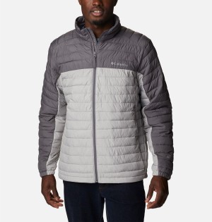 Grey Columbia Silver Falls Insulated Men's Puffer Jacket | 21384SKPZ