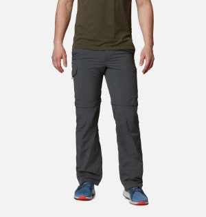 Grey Columbia Silver Ridge Convertible Men's Pants | 35407GVOD