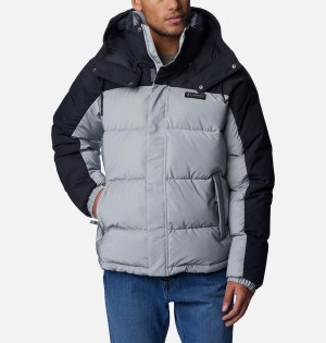 Grey Columbia Snowqualmie Insulated Men's Puffer Jacket | 64132VYTS