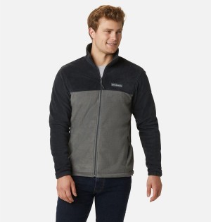 Grey Columbia Steens Mountain 2.0 Full Zip Men's Fleece Jacket | 17832NRLJ