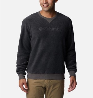 Grey Columbia Steens Mountain Crew Top 2.0 Men's Pullover | 37105TXMI